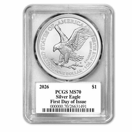 2026 American Silver Eagle MS-70 PCGS (FDI, 250th Anniversary)