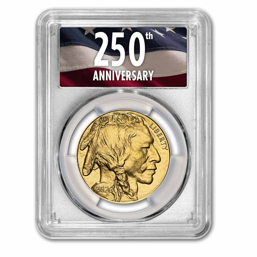 2026 1 oz Gold Buffalo MS-70 PCGS (FS, 250th Anniversary)