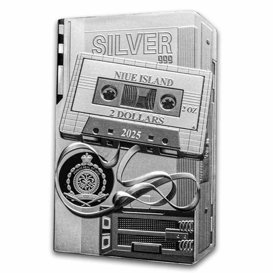 2025 Niue 2 oz Silver TechStalgic; Walkman (w/ Box &amp; COA)