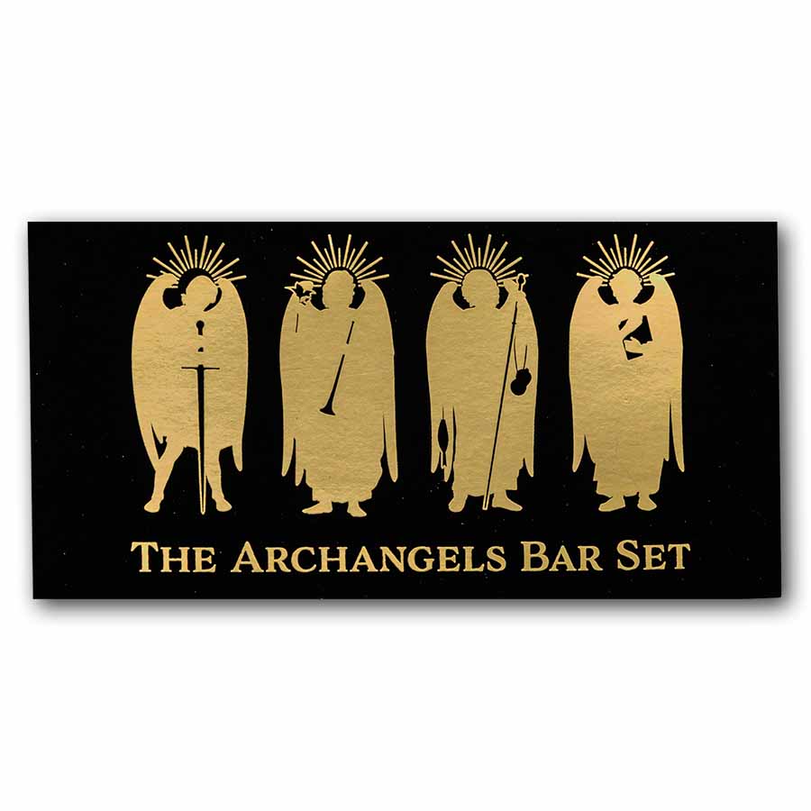 2026 Barbados 4 oz Silver Archangels 4-Coin Set (w/ Box & COA)