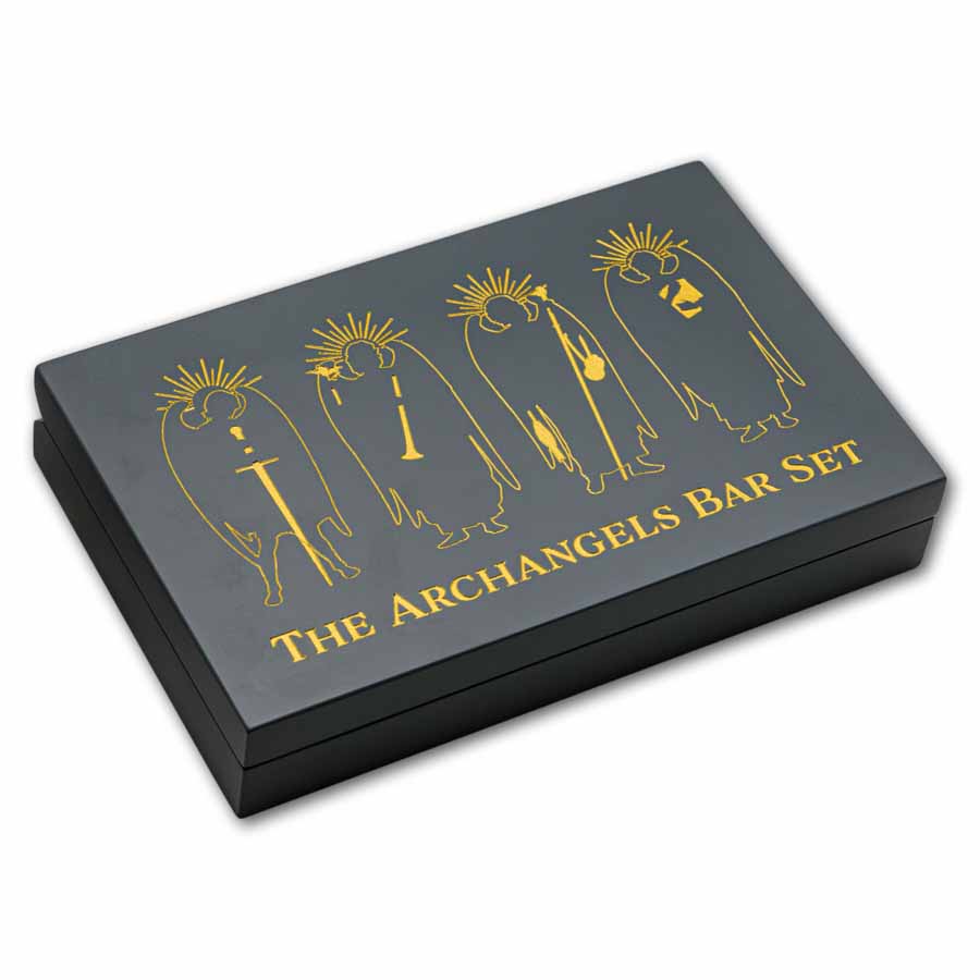 2026 Barbados 4 oz Silver Archangels 4-Coin Set (w/ Box & COA)