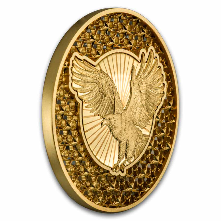 2026 Solomon Islands 2 oz Silver Gilded Filigree American Eagle