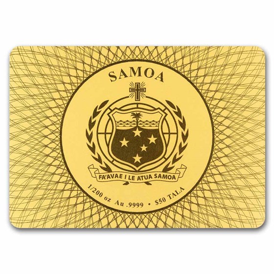 2026 Samoa 1/200 oz Gold Spirit Animals Collection: Bear