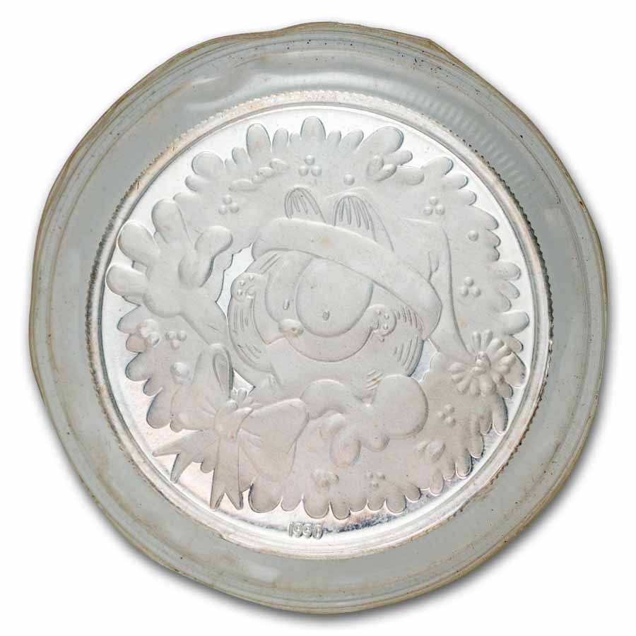 1990 1 oz Silver Proof Round - Garfield (SilverTowne)