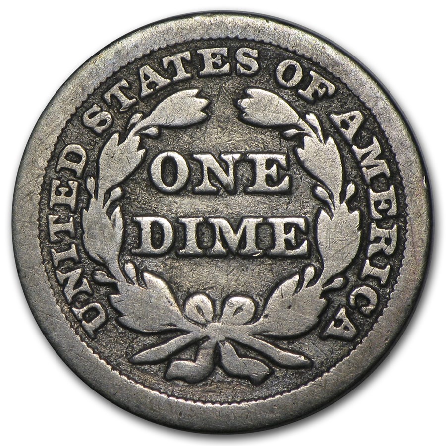 1856 Liberty Seated Dime Small Date VG