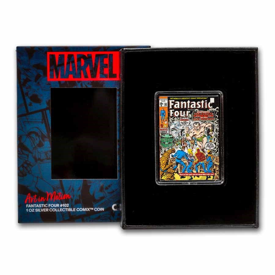 2026 Niue 1 oz Silver $2 Marvel COMIX: Fantastic Four #102 Cover