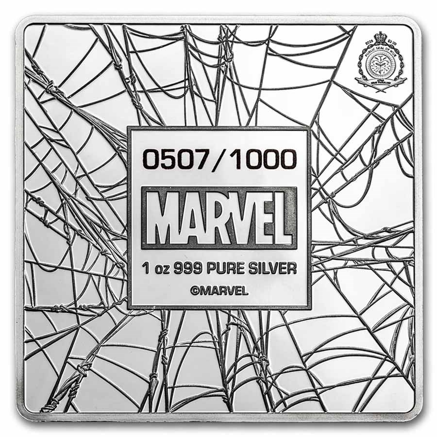2026 Niue 1 oz Silver $2 Marvel: Spider-Man Finds Strength