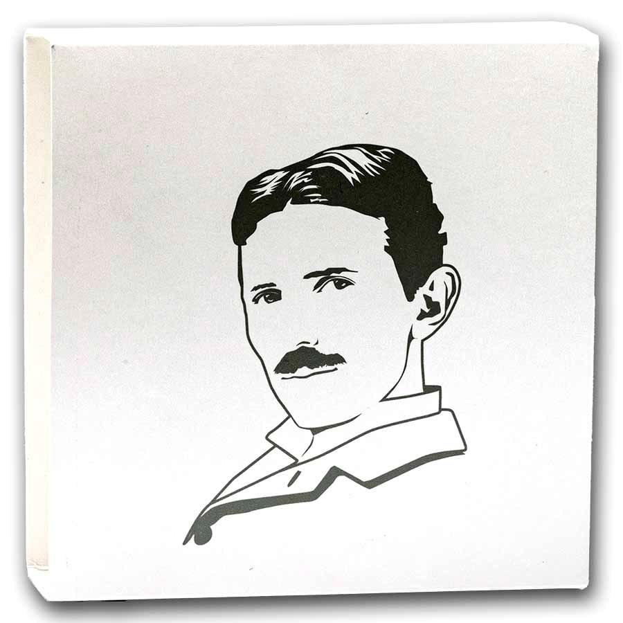 2026 Serbia 1 oz Proof Silver Tesla: Energy Medicine
