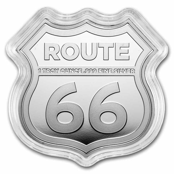 1 oz Silver Shield - Route 66 100th Anniversary