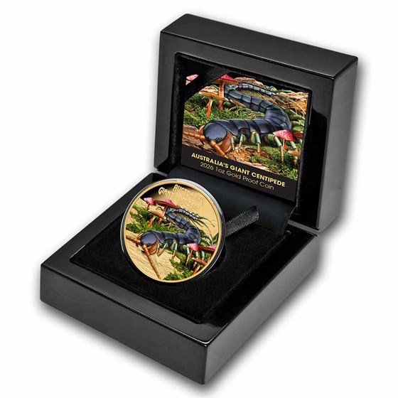 2026 Niue 1 oz Gold AUS Giant Centipede Deadly &amp; Dangerous PF
