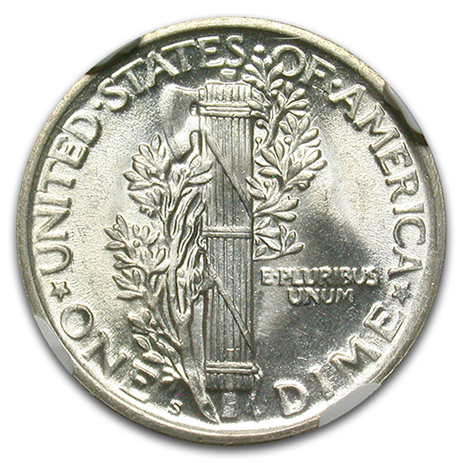 1918-S Mercury Dime MS-65 NGC (FB)