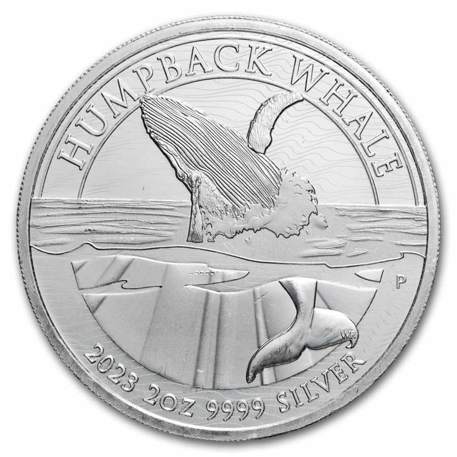 2023 Australia 2 oz Silver Humpback Whale BU