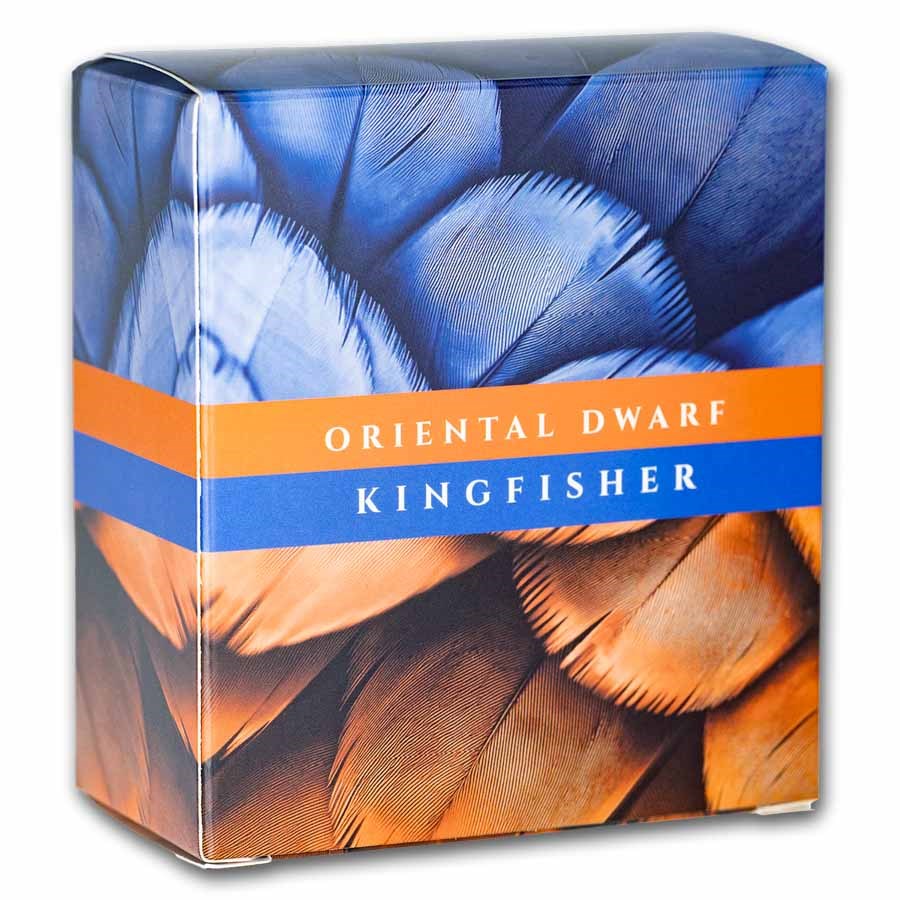 2025 Ascension Island 1 oz Silver Oriental Dwarf Kingfisher
