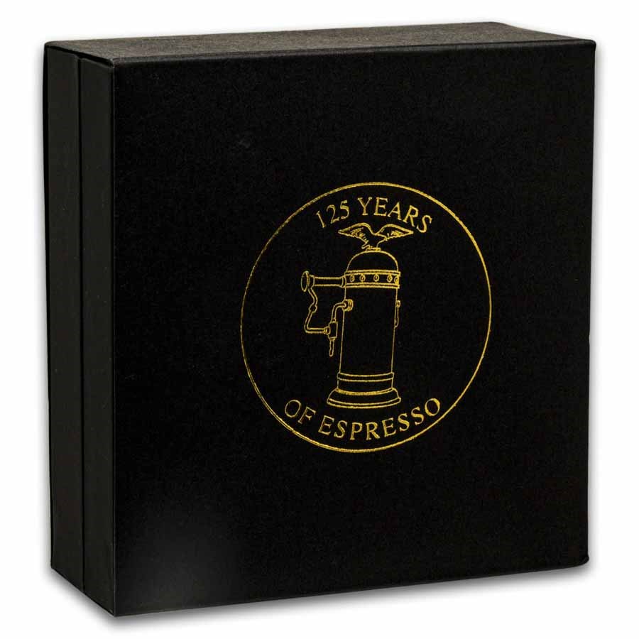 2026 Pitcairn Islands 2 oz Silver 125 Years of Espresso Proof