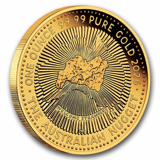 2026 Australia 1 oz Gold 40th Anniversary of The Gold Nugget PF