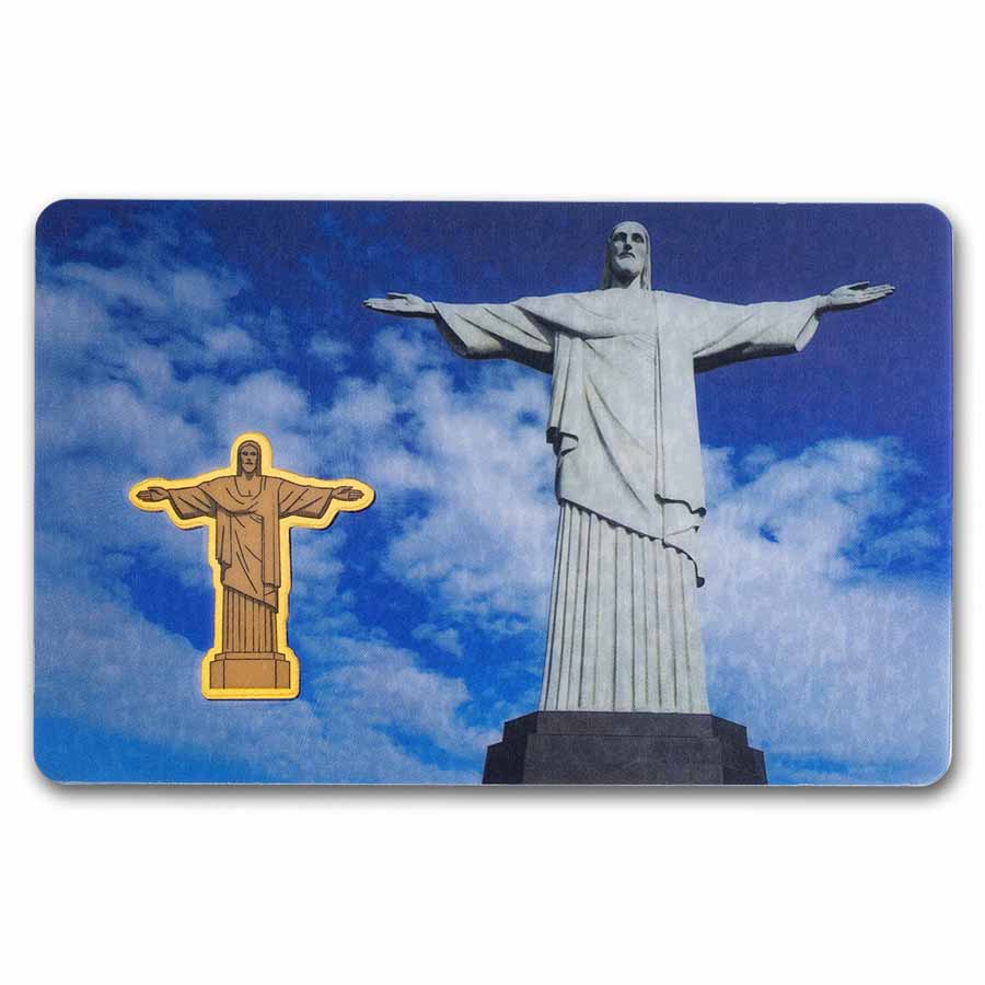 2026 Liberia 1/1000 oz Gold Christ the Redeemer Shaped Coin