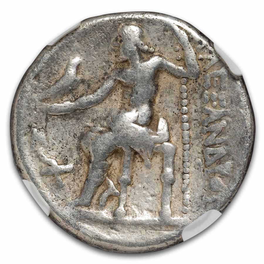 Kingdom of Macedon AR Tetradrachm Alex. III (336-323 BC) Ch F NGC