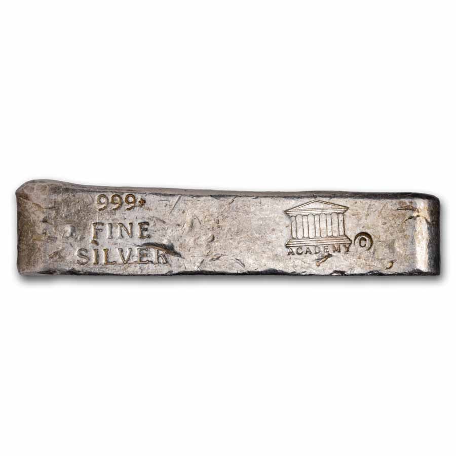 5.40 oz Silver Bar - Academy (Old Pour/Finger Style)