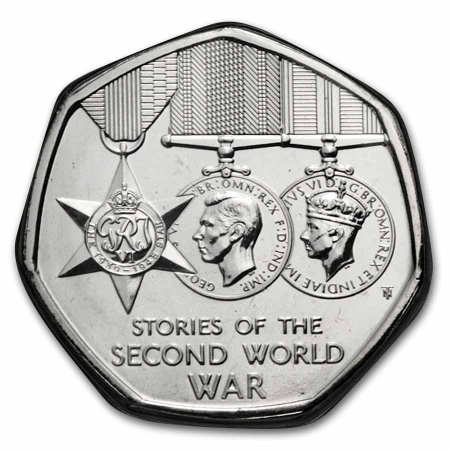 2025 Great Britain Stories of the Second World War 50p BU Coin