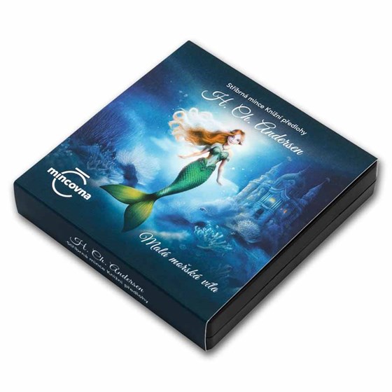 2025 Niue Ag Proof Colorized H.C. Andersen: The Little Mermaid