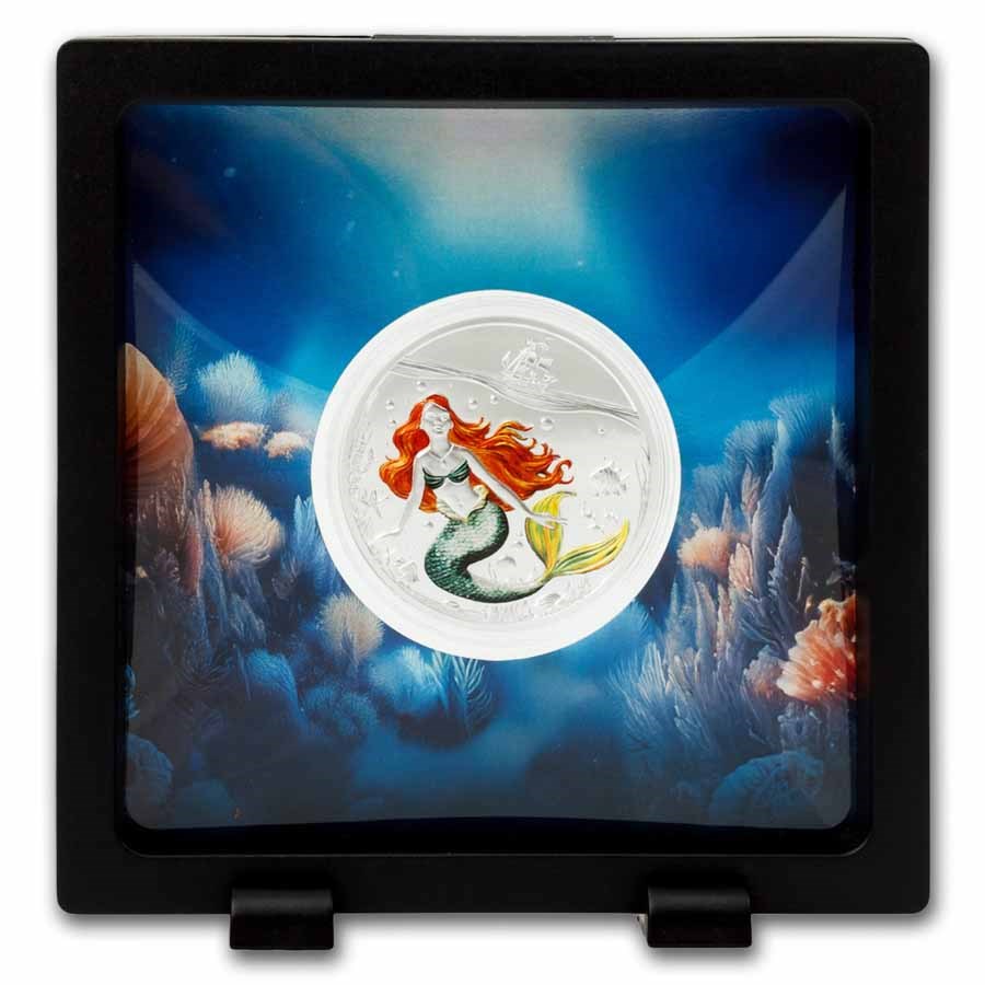 2025 Niue Ag Proof Colorized H.C. Andersen: The Little Mermaid