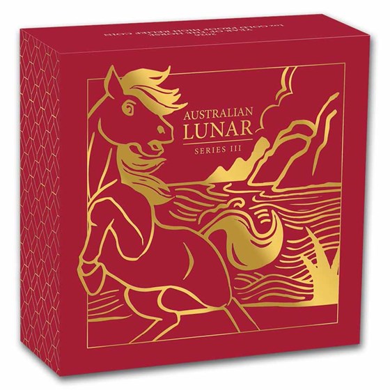 2026 Australia 1 oz Gold Lunar Horse Proof (HR, Box &amp; COA)