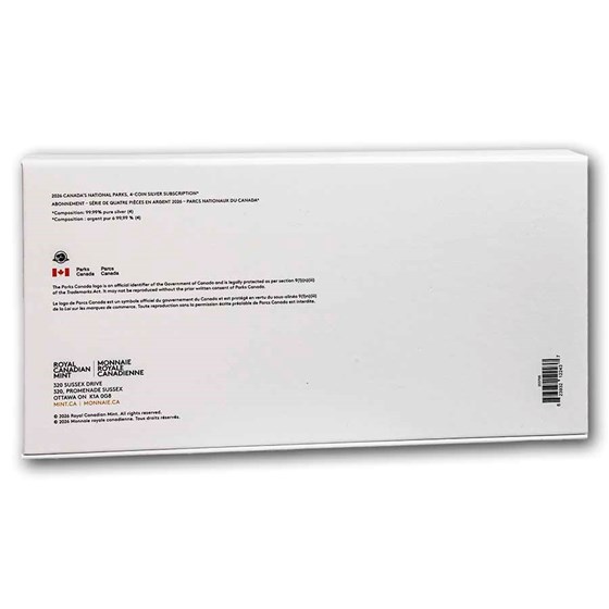 2026 Canada 4-Coin National Parks Subscription Box