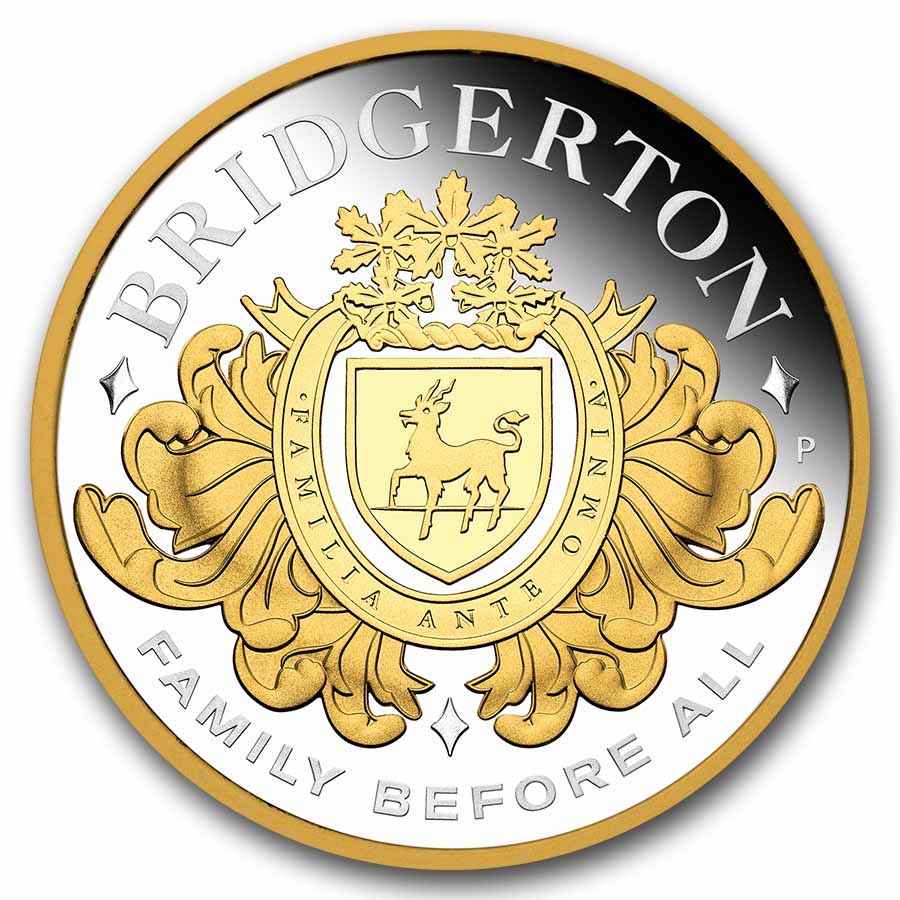 2026 AUS 2 oz Silver Gilded House of Bridgerton Proof (Box, COA)