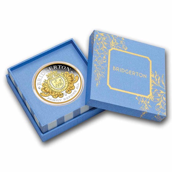 2026 AUS 2 oz Silver Gilded House of Bridgerton Proof (Box, COA)