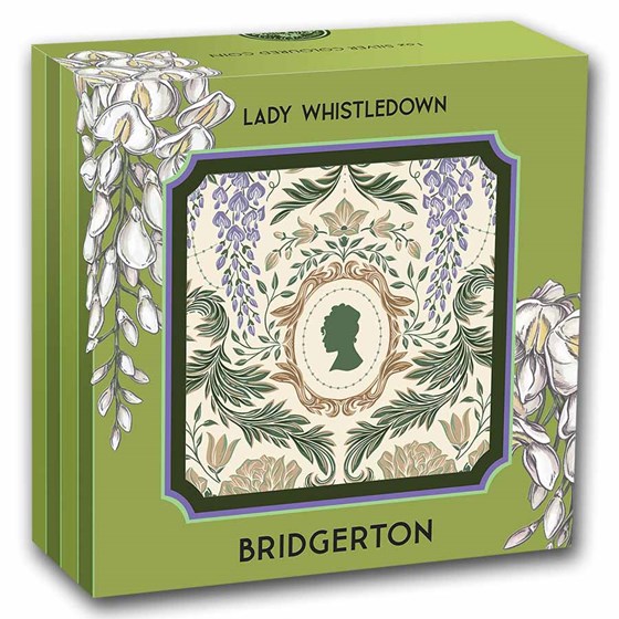 2026 AUS 1 oz Silver Colorized Lady Whistledown (Box, COA)