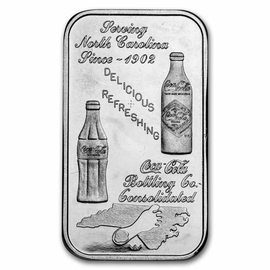 Silver Bar/Round - Vintage Coca-Cola Ingot Collection (47.50 oz)