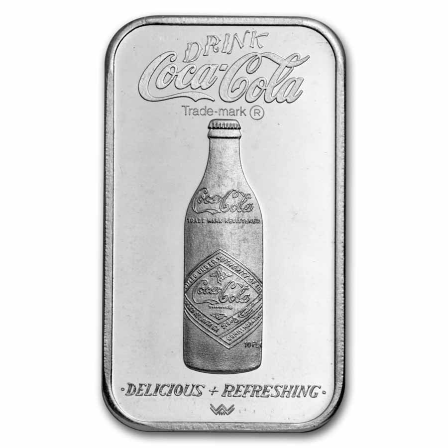 Silver Bar/Round - Vintage Coca-Cola Ingot Collection (47.50 oz)