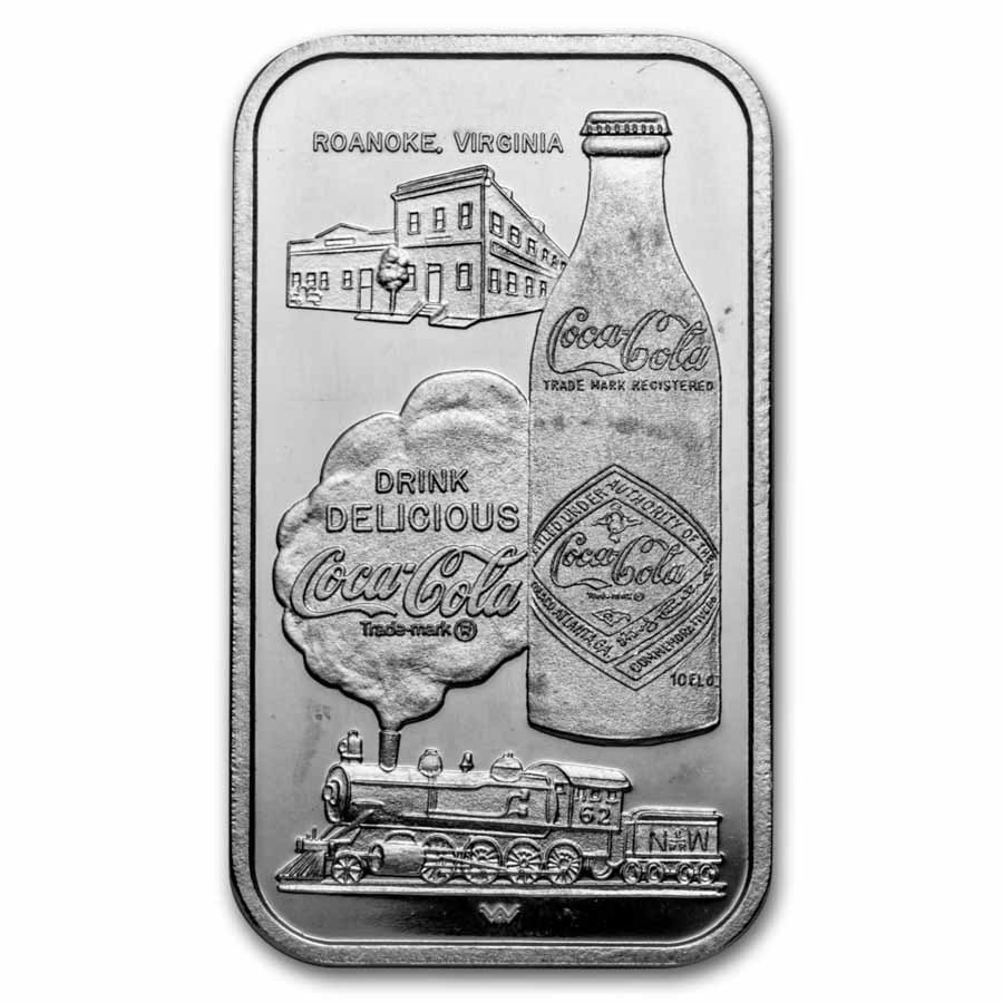 Silver Bar/Round - Vintage Coca-Cola Ingot Collection (47.50 oz)