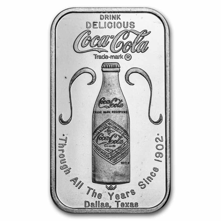 Silver Bar/Round - Vintage Coca-Cola Ingot Collection (47.50 oz)