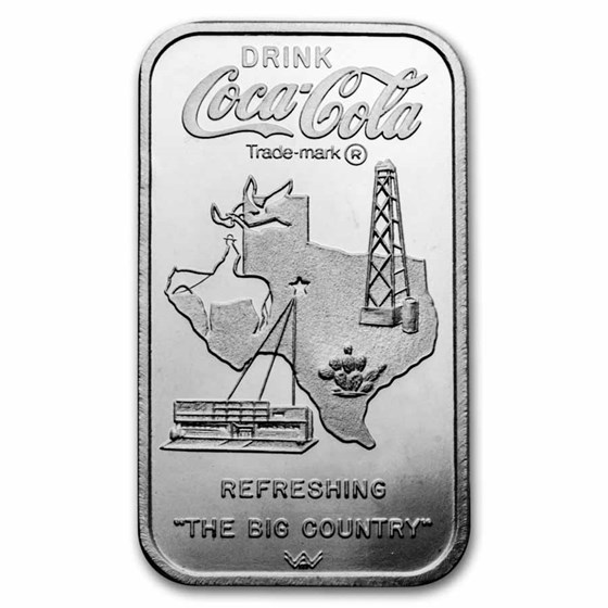Silver Bar/Round - Vintage Coca-Cola Ingot Collection (47.50 oz)