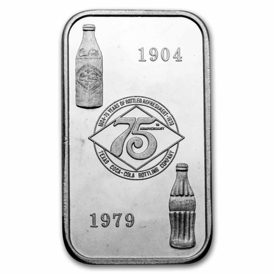 Silver Bar/Round - Vintage Coca-Cola Ingot Collection (47.50 oz)