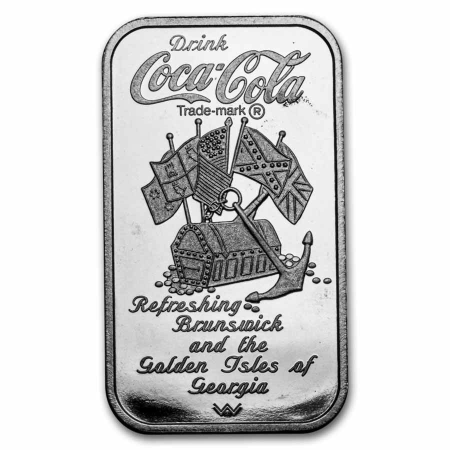 Silver Bar/Round - Vintage Coca-Cola Ingot Collection (47.50 oz)