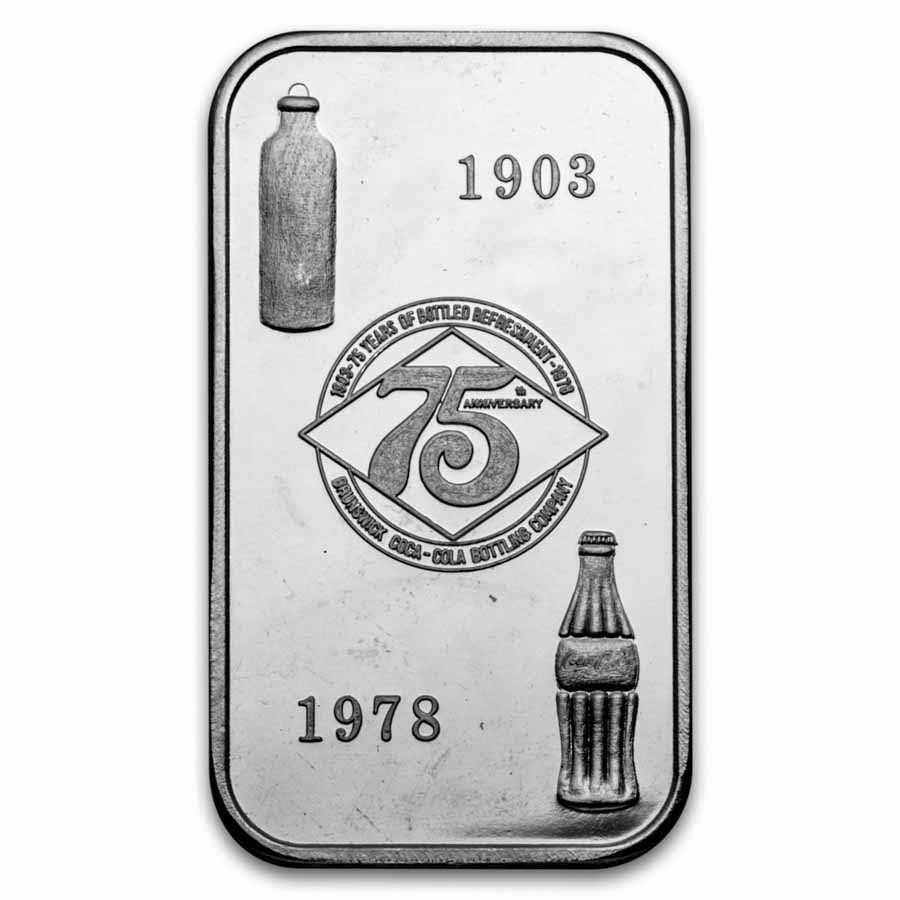 Silver Bar/Round - Vintage Coca-Cola Ingot Collection (47.50 oz)