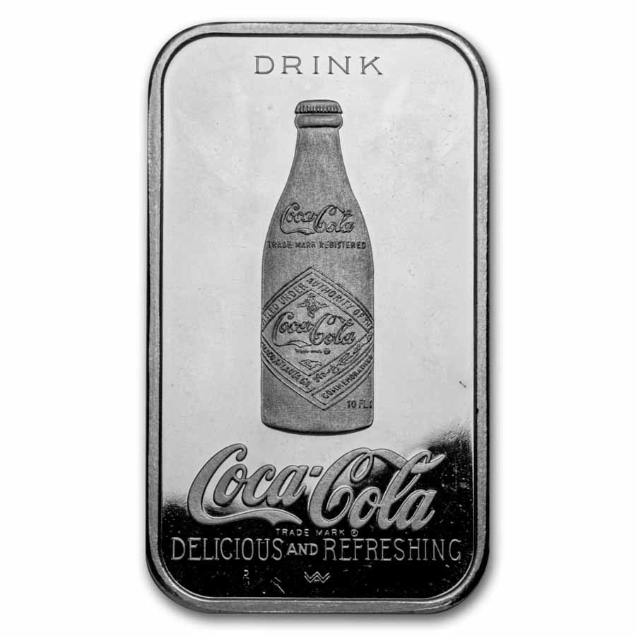 Silver Bar/Round - Vintage Coca-Cola Ingot Collection (47.50 oz)