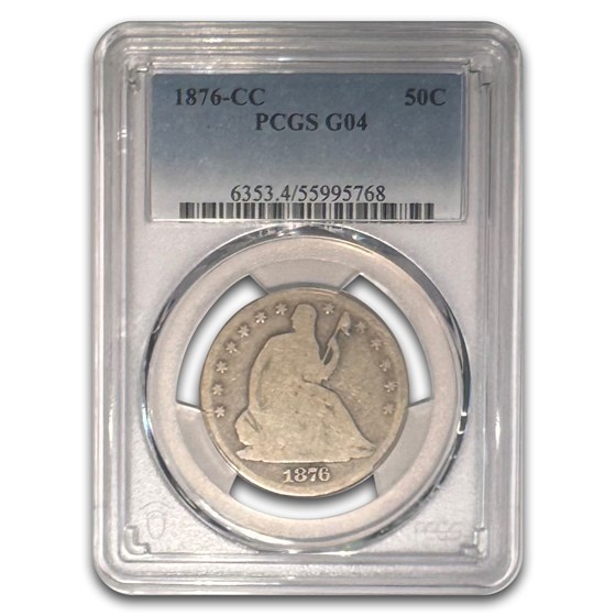 1876-CC Liberty Seated Half Dollar Good-4 PCGS