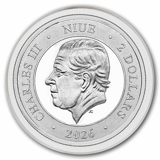 2026 Niue 1 oz Silver Southern Cross BU (High Relief)