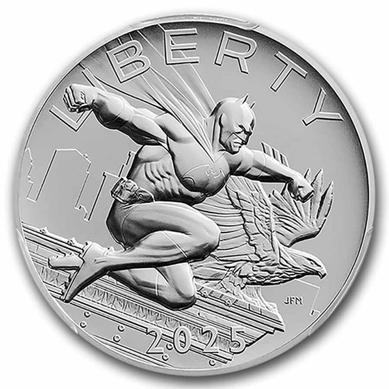 (2025) 2.5 oz Silver Comic Art Batman Medal MS-70 PCGS