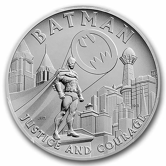 (2025) 2.5 oz Silver Comic Art Batman Medal MS-70 PCGS