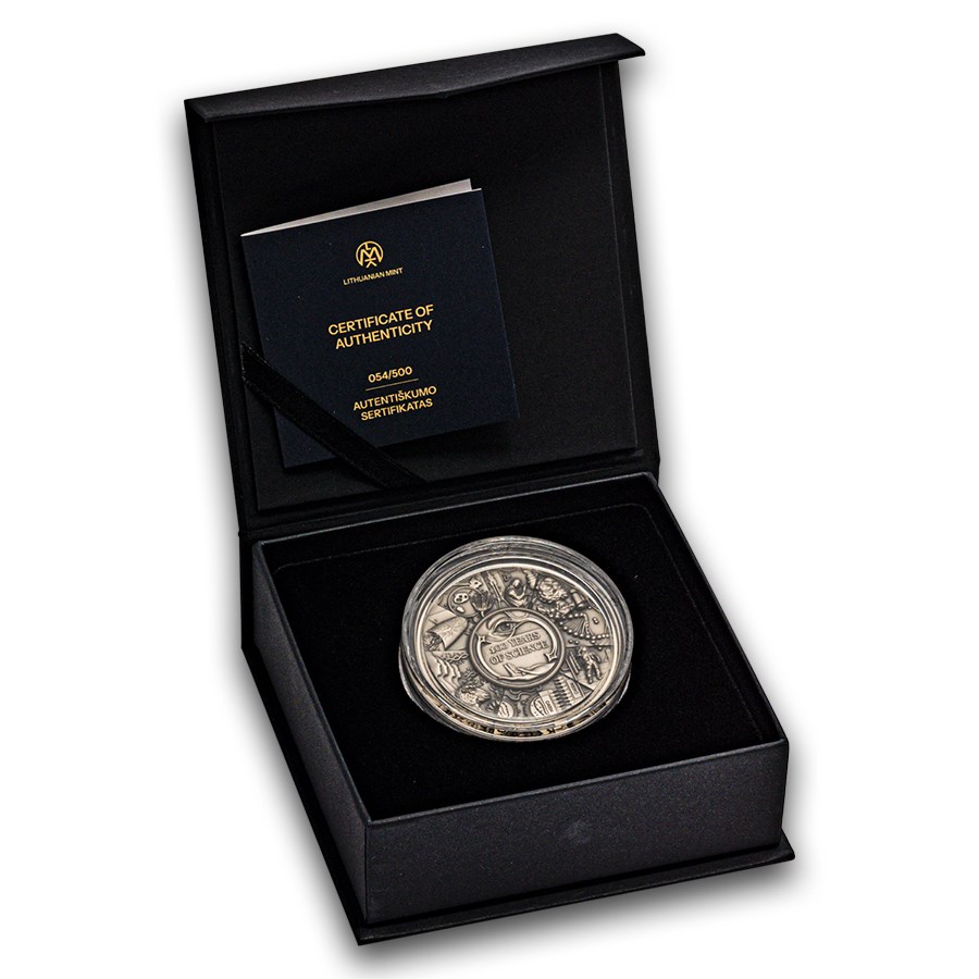 2026 Niue 2 oz Silver 100 Years of Science (w/ Box & COA)