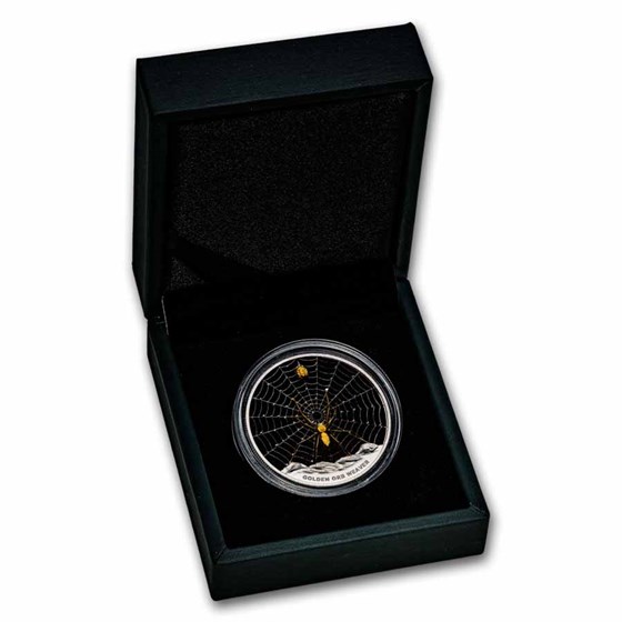 2026 Pitcairn Islands 1 oz Silver Golden Orb Weaver (Box & COA)
