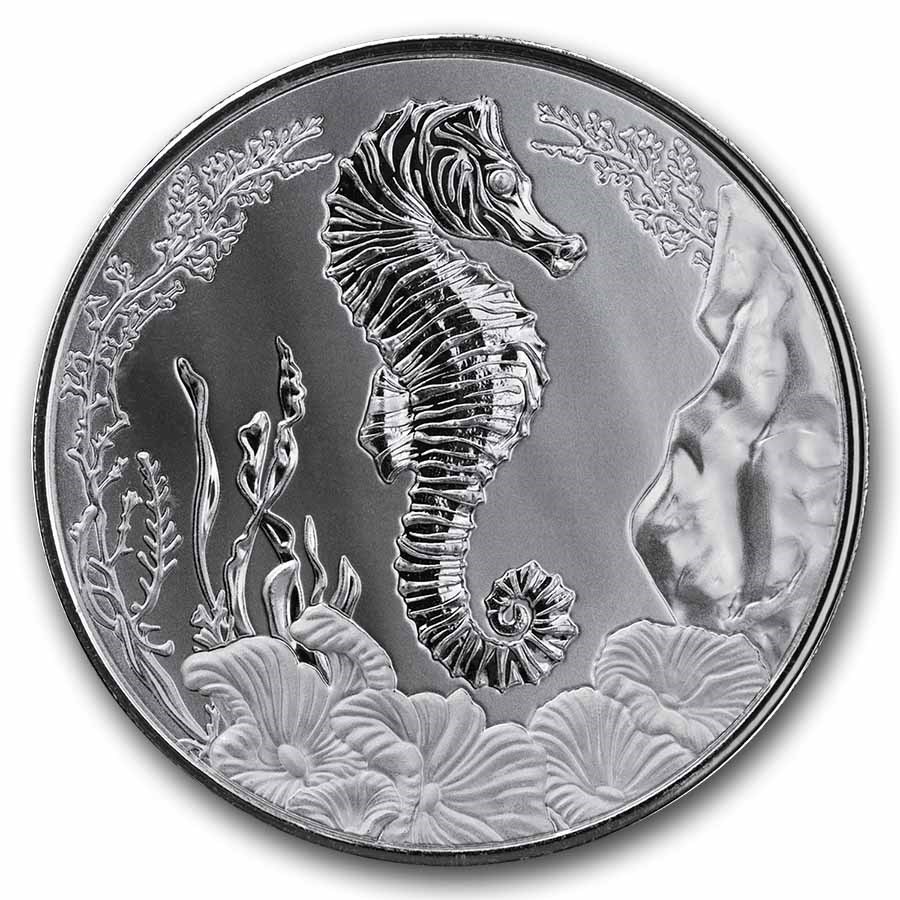 2025 Samoa 1 oz Silver Seahorse BU