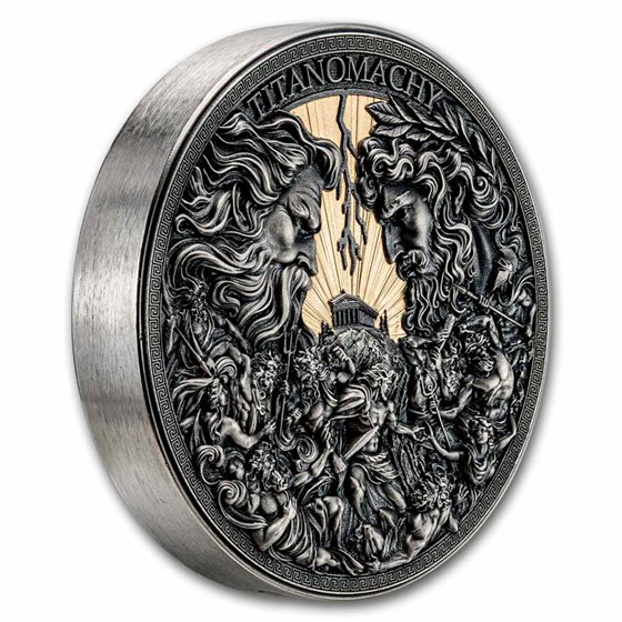2026 Rep. of Cameroon 1/2 Kilo Silver Greek Mythology:Titanomachy
