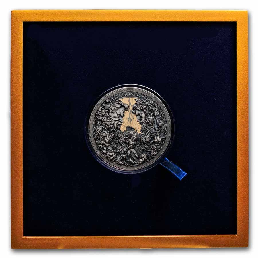 2026 Rep. of Cameroon 1/2 Kilo Silver Greek Mythology:Titanomachy