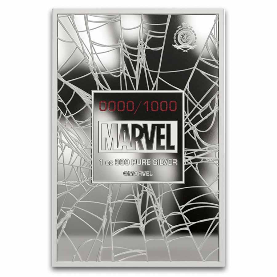 2026 Niue 1 oz Silver $2 Marvel: Spider-Man The Bite that Changed