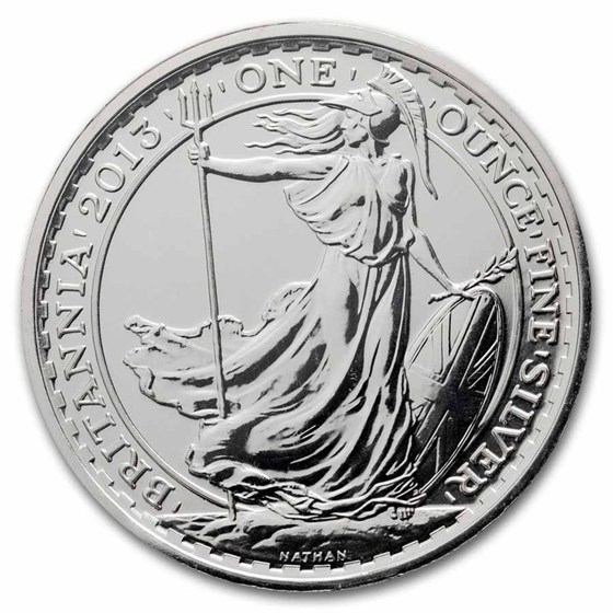 2013 Great Britain 1 oz Silver Britannia (Snake Privy) MS-69 PCGS